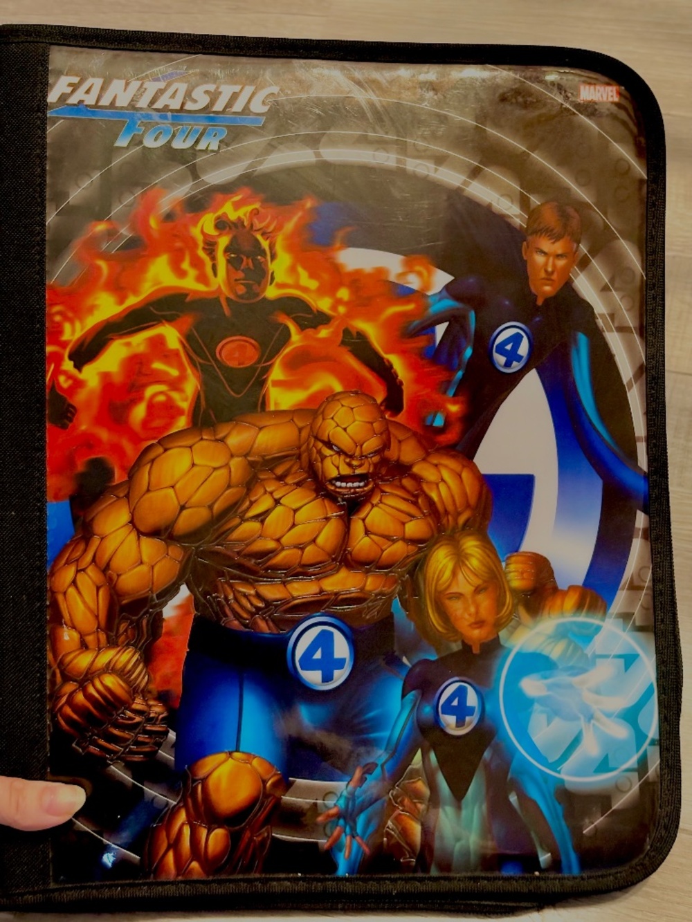 Vintage Marvel Fantastic Four Ring Binder Starpoint Rare Y2K School Supplies